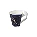Produktbild Villeroy und Boch - NewWave Stars Becher mit Henkel, formschöne Tasse mit Stier-Motiv, Premium Porzellan, spülmaschinengeeignet, weiß/blau, 300 ml