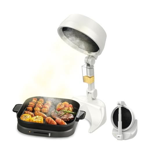 LORESJOY Tragbare Dunstabzugshaube, Mini-Dunstabzugshaube Faltbar, Mobile Dunstabzugshaube, Tragbare Abzugshaube mit Filter für Steak Grillen BBQ Camping Wohnmobil Küche Reise