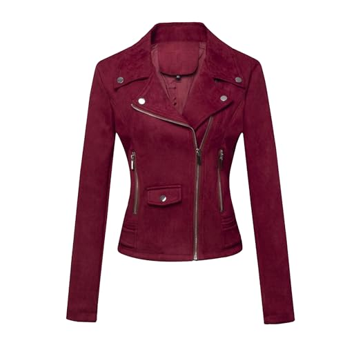 Manteau court en daim synthétique doux et souple pour éviter les vestes rigides