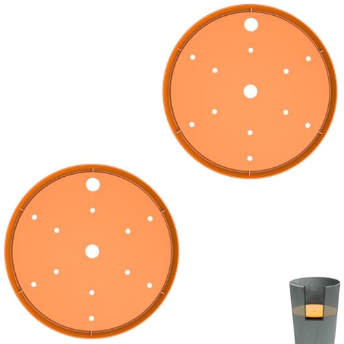 Furniok 2-Pack Round Planter Insert - Plant Pot Insert with Drainage Holes Use Less Potting Soil Planter Accessories for Indoor & Outdoor Use (10 inch)