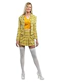 Plus Size Clueless Cher Costume for Women, Authentic Clueless Cher Costume for 90s Cosplay & Halloween 1X