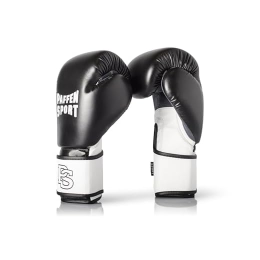 Paffen Sport FIT Boxhandschuhe für das Training; schwarz/weiß; 12UZ