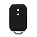 kwmobile Key Cover Compatible with Suzuki 2 Button Car Key Keyless Go - Soft Silicone Car Fob Holder Protector Case - Black
