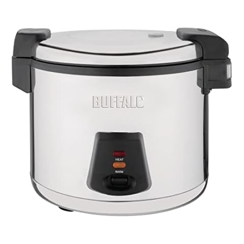 Buffalo Electric Rice Cooker 6L 345X460X400mm Pressure Warmer Steamer Cover