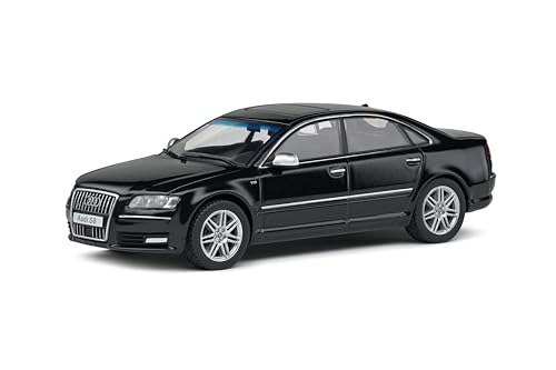 Solido Audi S8 (D3) a escala 1:43 negro 2010 miniatura 1