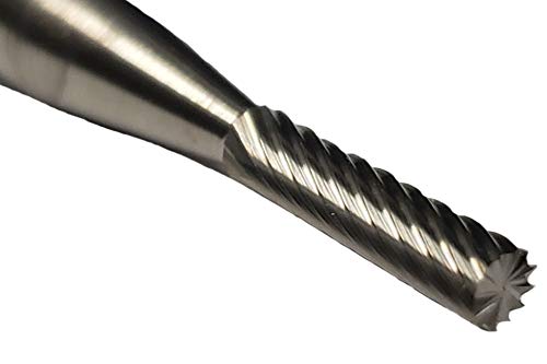 Fresa Carburo Single Cut 1/8" x 1/2" con vástago 1/4" miniatura 1