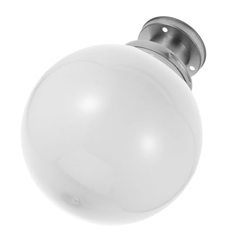 Globe acrylique 25 cm résistant aux intempéries avec base en inox durable
