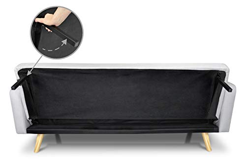 SAMIRA Divano letto clic clac in tessuto, divano 3...