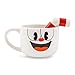 Toynk Cuphead Ceramic Coffee Mug and Straw | Large Cup For Tea, Espresso, Cocoa | Holds 20 Ounces