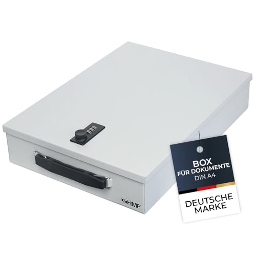 HMF 1413-07 Abschließbare Dokumentenkassette mit Zahlenschloss | DIN A4 |...