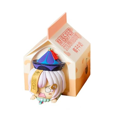 Puruuige Qiqi Figurine Modèle 8 cm Personnage de jeu Qiqi Q Version Boîte à lait Figurine de fille mignonne Figurine de collection Sculpture Décoration Cadeau Puruuige Qiqi Figurine Modèle 8 cm Personnage de jeu Qiqi Q Version Boîte à lait Figurine de fille mignonne Figurine de collection Sculpture Décoration Cadeau