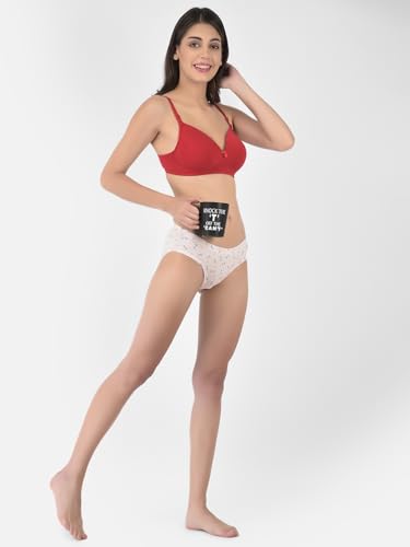 Image of Softline Women's Cotton-Rich Wire-Free Padded Bra | Full Coverage, Seamless & Breathable for Everyday Comfort | Soft Fabric with Supportive Fit for All-Day Wear