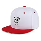 JPAK Adorable Kawaii Panda Face Hip-Hop Snapback Hat Embroidered Baseball Cap Kawaii Panda