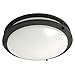 LED Kitchen Ceiling Lights Fixture, Flush Mount, 2 Band, Bronze, 14" Size, 17W Wattage, 3000K Color Tempurature
