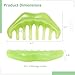2-Pack Scalp Massage Combs, Resin Portable Head Comb Set for Pressure Relief and Physical Therapy, Green