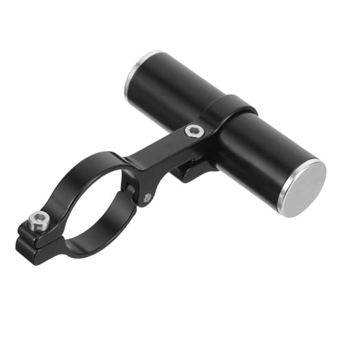 Toyvian 1 Juego Estante de expansión del medidor de luz del automóvil accesorios montado extensión de bicicleta extensor de manillar para bicicleta eléctrica aleación de aluminio Negro