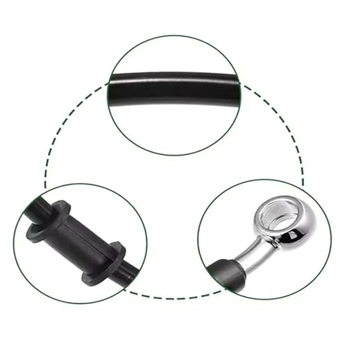 Manguera de freno hidráulico de 1200mm con tubo de aceite trenzado y banjo de 8mm para moto 6