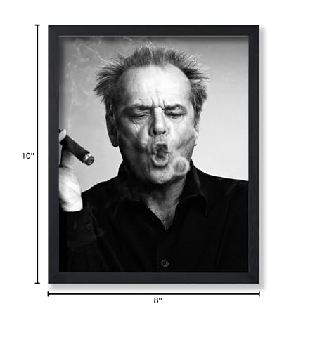 Poster Master Nicholson - Nicholson Actor Print - Celebrity Art - Cigar Art - Gift for Men, Women & Fans - Funny Wall Decor for Bedroom, Living Room or Studio - 8x10 UNFRAMED - Image 7