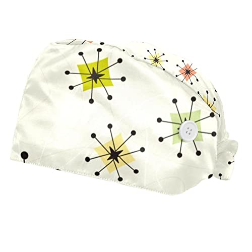 Casquette pour hommes femmes anti-transpiration et motif vintage chapeaux de travail 2pc