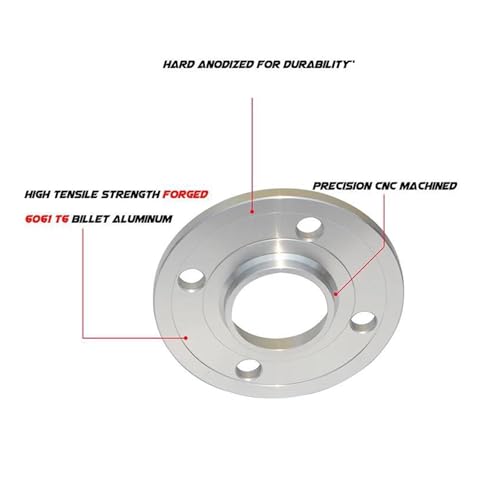 Espaciadores de rueda 4x108 65.1 para Citroën C4 Cactus de 20mm con tornillos de 45mm 3