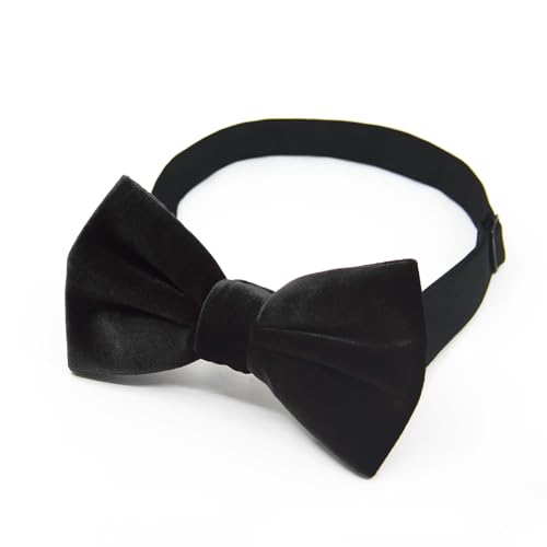 TAXTYHRE Pajaritas Hombre, Pajarita Negra Hombre, Pajarita de Terciopelo, Corbatas de Lazo Preatadas Ajustable, Elegante Pajaritas, para Hombres Eventos Formales, Bodas, Fiestas, Banquete