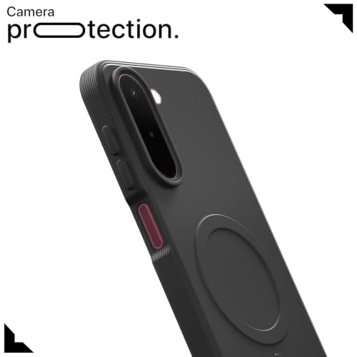 Image of Outlouders Back Cover for OnePlus N6x | Soft Matte Silicone | Slim Fit | Magnetic-Safe Logo Design (Magnetic-Safe Not Compatible) | Shockproof | Camera Protection Bumper Case (Black)