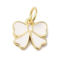 White Bowknot Charms_10 pcs