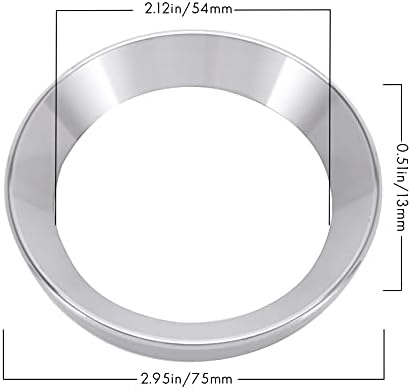 Haudang 54mm Steel Coffee Funnel Ring Powder Ring Anti-Fly Powder Coffee Machine Accessories