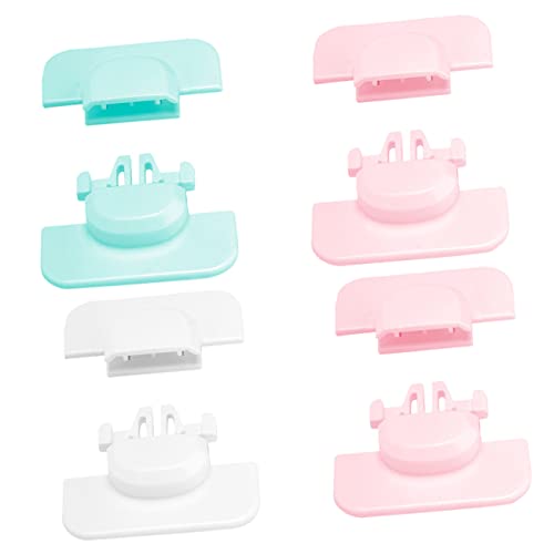 Kisangel 4 Piezas Cerradura de Seguridad para Protección Infantil Bloqueo para Bebés Color Aleatorio Instalación Material Color Aleatorio