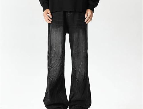 Mens Vintage Jeans Baggy Wide Leg Denim Pants Spring Straight Casual Trousers Streetwear4