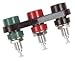 Pomona 4601-0 TRIPLE BANANA JACK, 15A, TURRET, BLACK