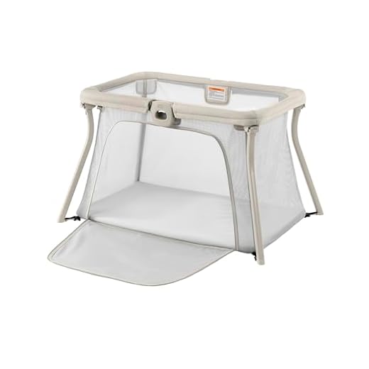 Chicco Alfa Lite Lightweight Travel Playard, Portable Playpen for Babies and Toddlers, Snap-Open/Compact Fold Design, 13 lbs., Baby Travel Essential | Dove/Beige