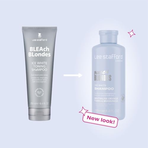 Lee Stafford Ice blanc shampooing protecteur de couleur pour préserver la pureté des cheveux blonds
