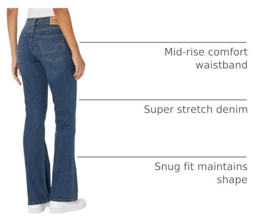 Image of Levi Strauss Signature Gold Women's 03 Essentials Mid-Rise Bootcut Jeans Stretch Denim, (Also Available in Plus)