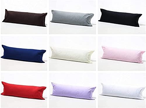 IBIZA DREAMS Antiallergenic Hollow Fibre Filled Bolster Pillow with Free Pillow Case (BLACK, 3FT)