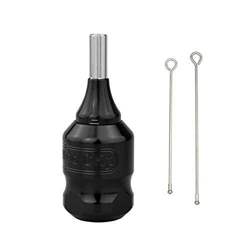 Tattoo Grips Cartridge-Yuelong 32mm Aluminum Tattoo Cartridge Grip Adjustable Twist Rings Tattoo Hand Tubes with 2pcs Needles Bar Supply,Tattoo Grip Tubes for Cartridge Machine Needles Tattoo Supplies