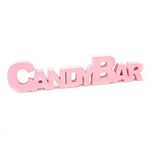 Lettere CANDY BAR 27 cm, rosa
