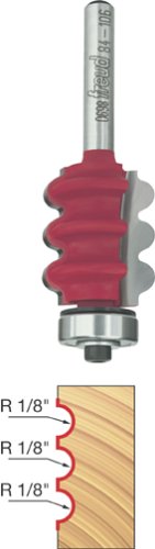 Freud 1/8" Radius Triple Beading & Fluting Bit with 1/4" Shank (84-106)