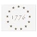 13 Star Betsy Ross Revolutionary Field 1776 Stencil for American Flag | Reusable Mylar Template | 10.5 x 15 - US Star Pattern Stencil for Painting Wood & Wall Art | Reusable USA Stencil