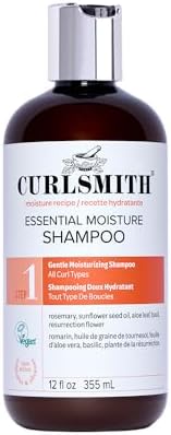 CURLSMITH - Essential Moisture Cleanser, Gentle Nourishing Shampoo for Wavy, Curly and Coily Hair, Vegan (12 FL Oz)