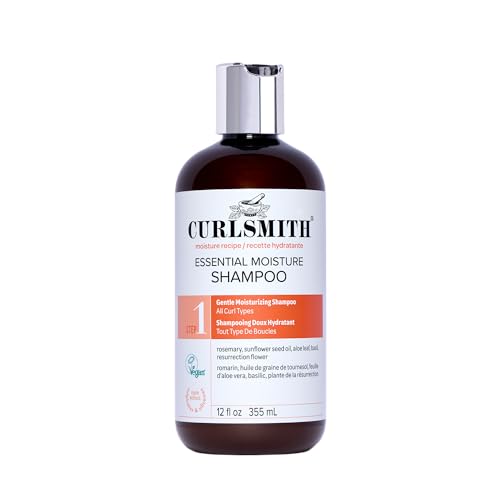 CURLSMITH - Essential Moisture Cleanser, Gentle Nourishing Shampoo for Wavy, Curly and Coily Hair, Vegan (12 FL Oz)