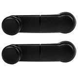SCITOO Door Handles Window Crank Interior Left Right Side fit 1987-1996 for Ford Bronco for F-150 for F-250 for F-350 Black(2pcs)