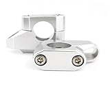 Handlebar Clamps Risers For Speed For Triple 1050i R RS S 1200RS For Street For Triple 675 R RS S 765 R RS S Handlebar Risers Handlebar Riser Kit(Silver)