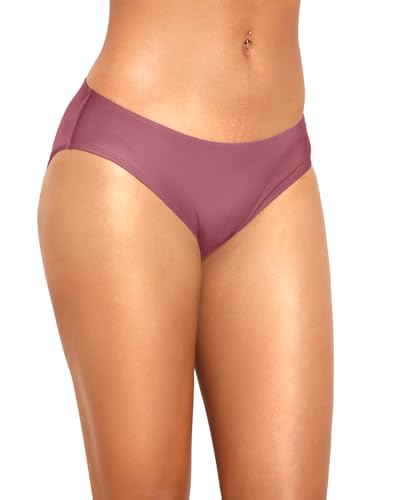 Image of Women Bikini Bottom Full Coverage Bathing Suit Bottoms Swimsuit Bottom | Low Waist Design, Side Strap Cutout, Full Rear Coverage, Secure Fit, Soft Breathable Fabric