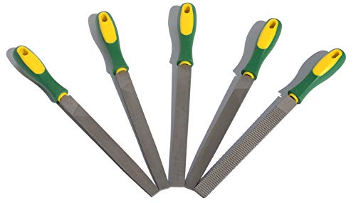 ASNOMY Heavy Duty 8“ Steel File and Rasp Set with Rubber Handles,High Carbon Steel Rasp & Flat Metal File for Wood, Metal, Steel, Plastic - Image 7