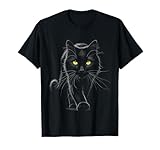 Black Cat Yellow Eyes Cats T-Shirt
