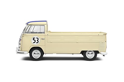 Solido Volkswagen T1 Pick UP Racer 53 Beige 1950 1:18 miniatura 3
