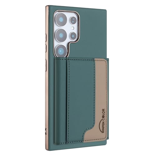 Étui portefeuille Galaxy A06 vert pour ranger vos cartes et éviter les rayures d'écran