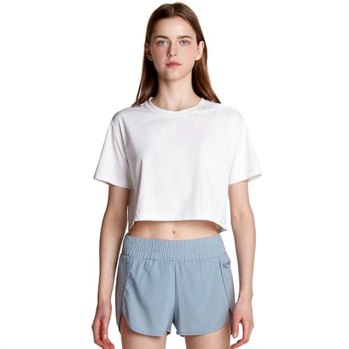 TESLA(テスラ) tシャツ レディース 半袖 [UVカット・軽量・吸汗速乾] ドライ ランニングウェア スポーツウェア 日常着 部屋着 アクティブ スリムフィット tシャツ