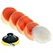Produktbild Happyit 1 Satz von 7 Stück Schwamm Wolle Buffing Pad Auto Polieren Rad Schönheit wachsen Kit (4 Zoll + M14 Bohrer)